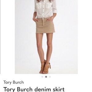 Tory Burch Beige Mini Skirt size 28